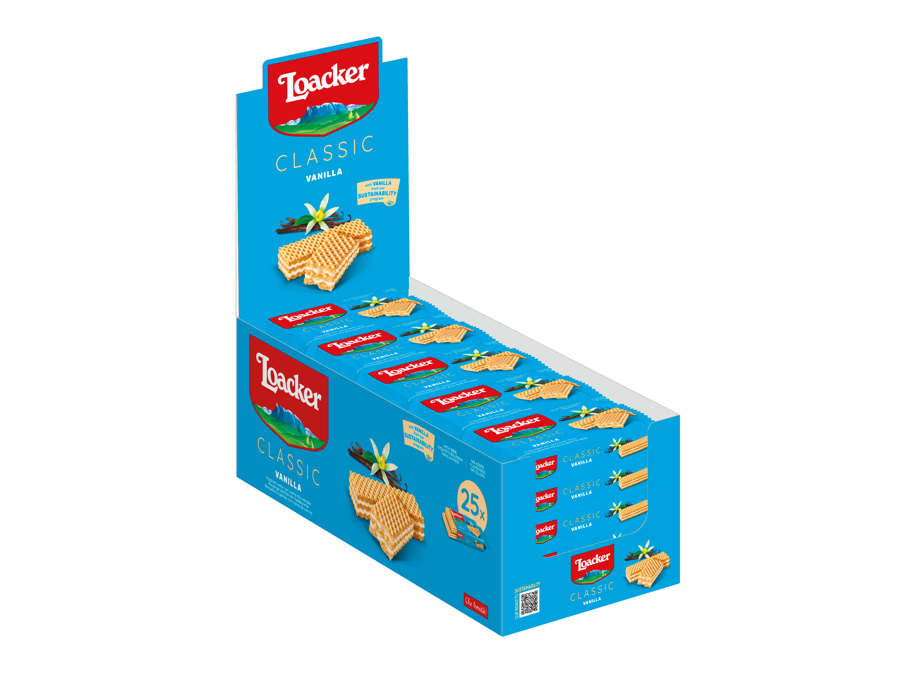 Loacker Vanillie Wafer (Vanilla) 25x45g Case