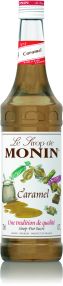 Monin Syrup Caramel 1L (plastic) - missing labels good date