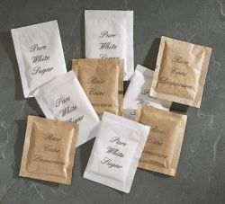 English Script White Sugar Sachets 1000