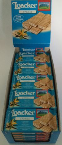 Loacker Vanillie Wafer (Vanilla) 25x45g Case