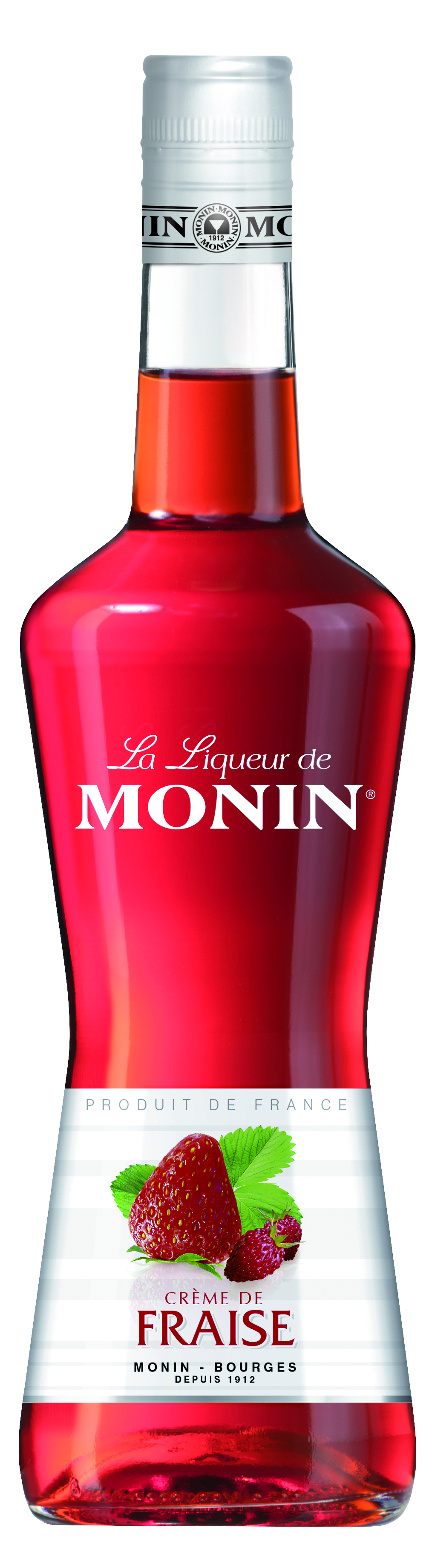 Monin Liqueur - Creme De Fraise Des Bois (Strawberry) Liqueur 70cl - 18%