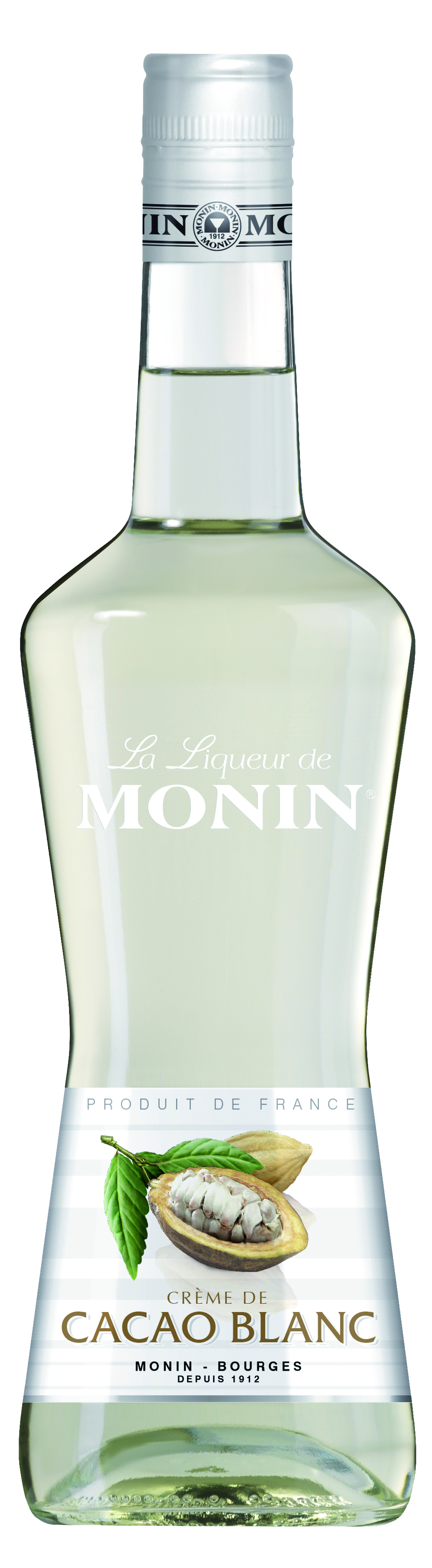 Monin Liqueur - Creme De Cacao Blanc (White Chocolate) Liqueur 70cl - 20%