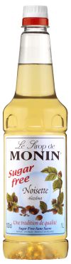 Monin Syrup Sugar Free Hazelnut 1L (plastic)
